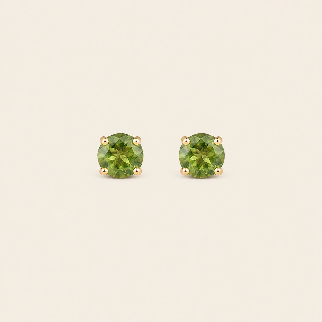 Broqueles Piedra del Mes – Oro 14k