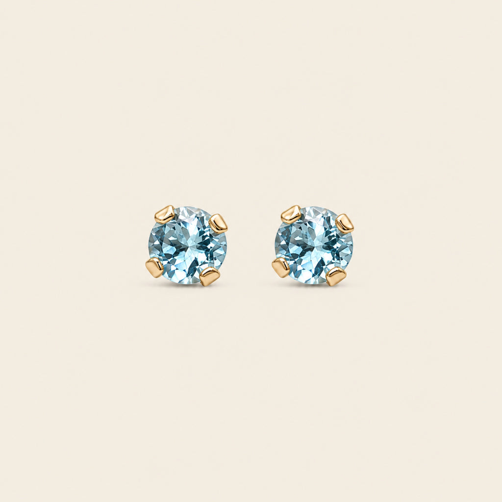 Broqueles Piedra del Mes – Oro 14k