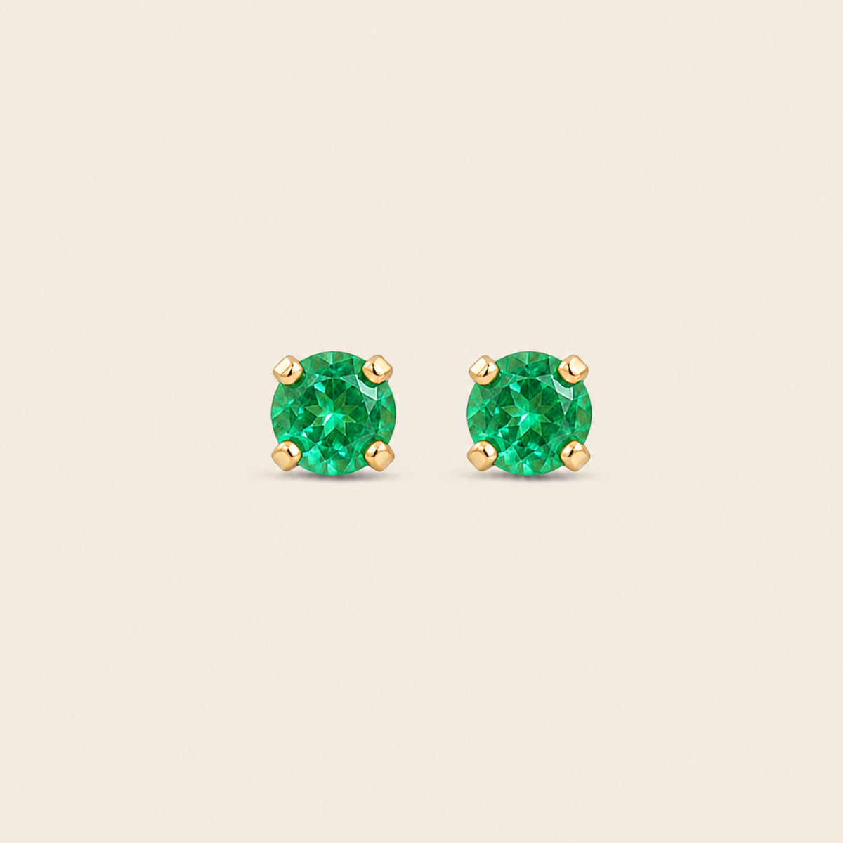 Broqueles Piedra del Mes – Oro 14k
