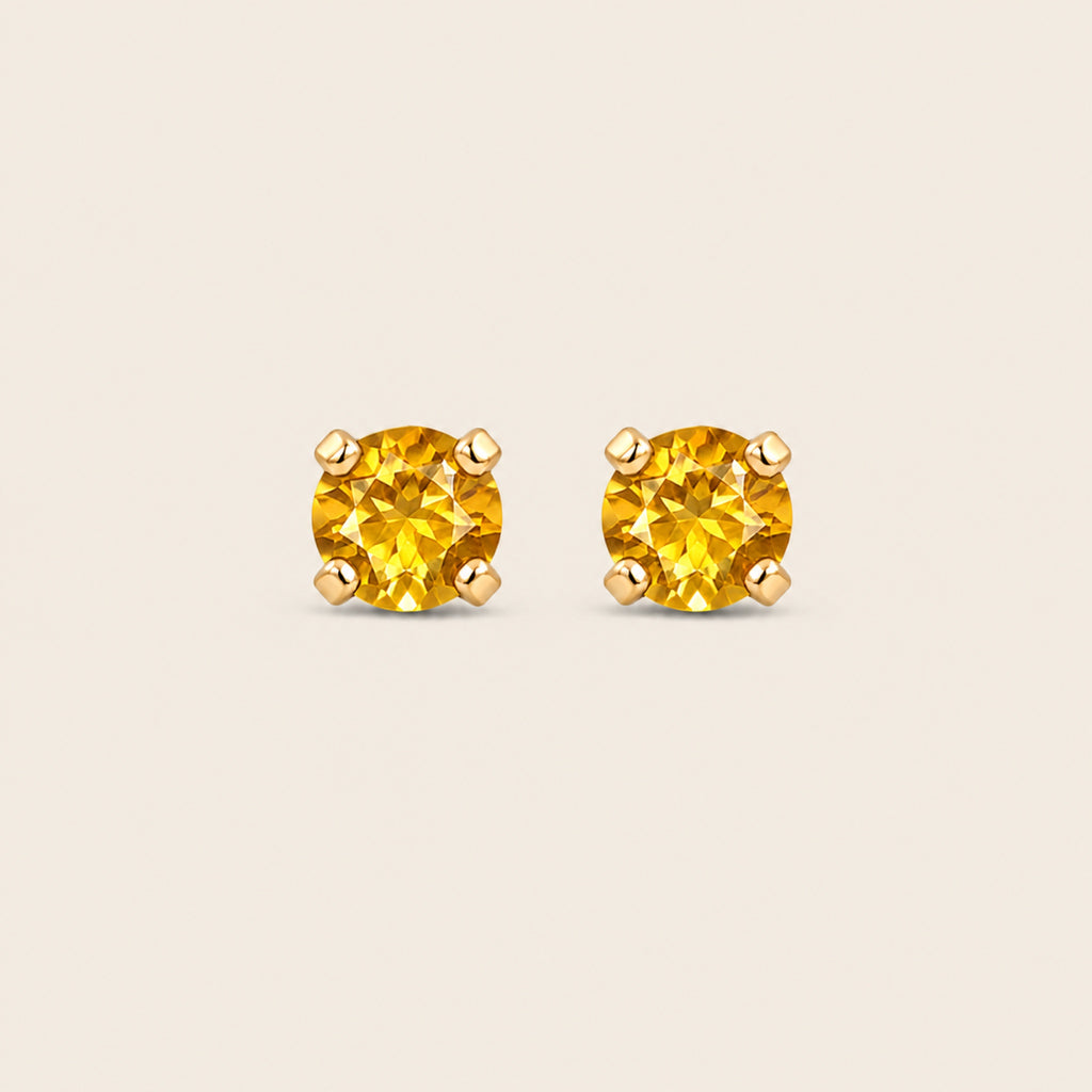 Broqueles Piedra del Mes – Oro 14k