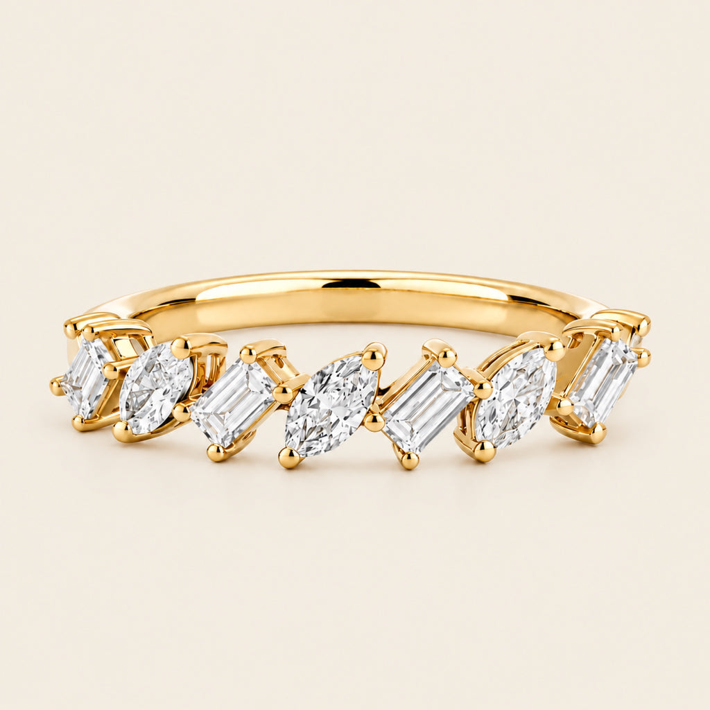 Ana – Churumbela de Oro Amarillo 14k con Diamante de Laboratorio