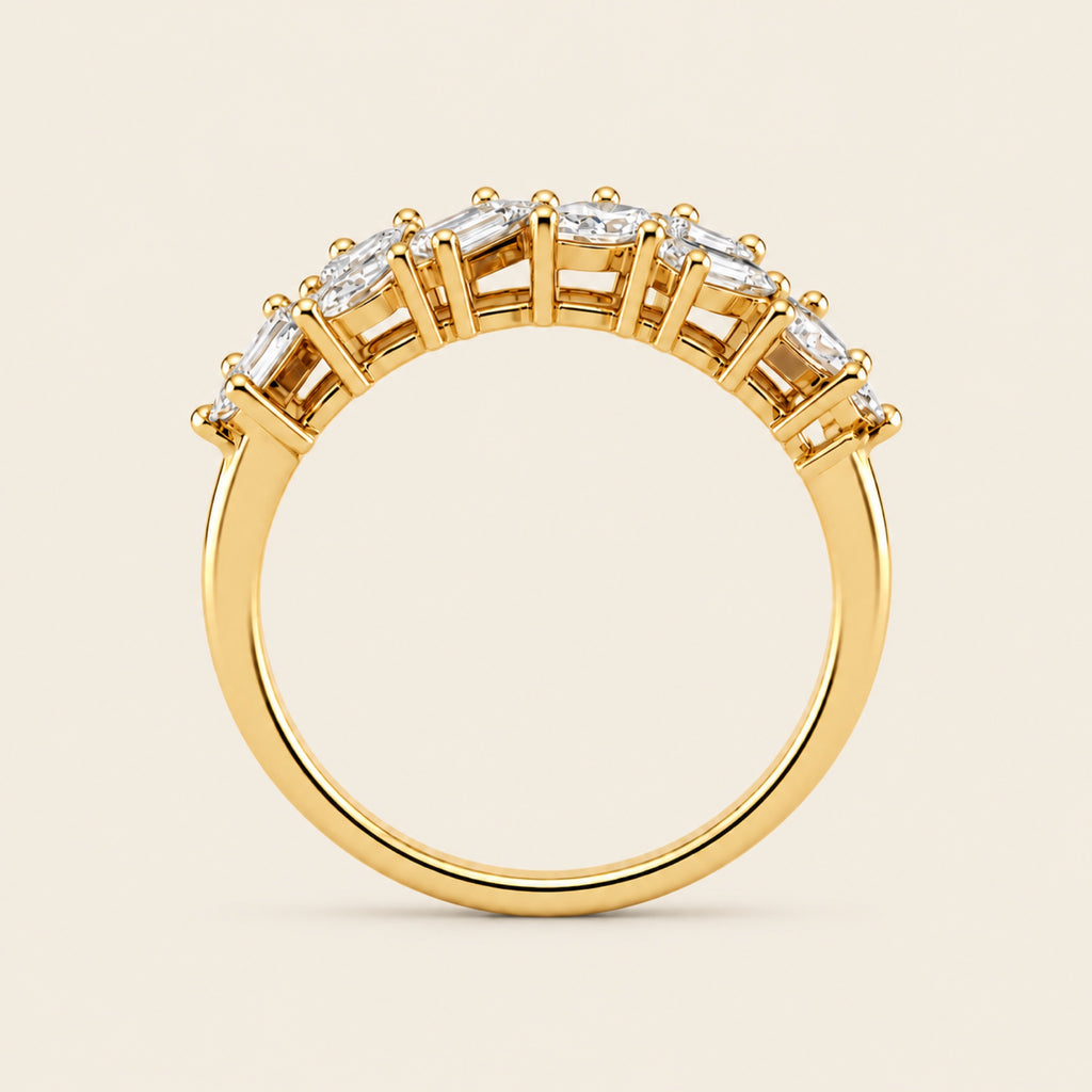 Ana – Churumbela de Oro Amarillo 14k con Diamante de Laboratorio