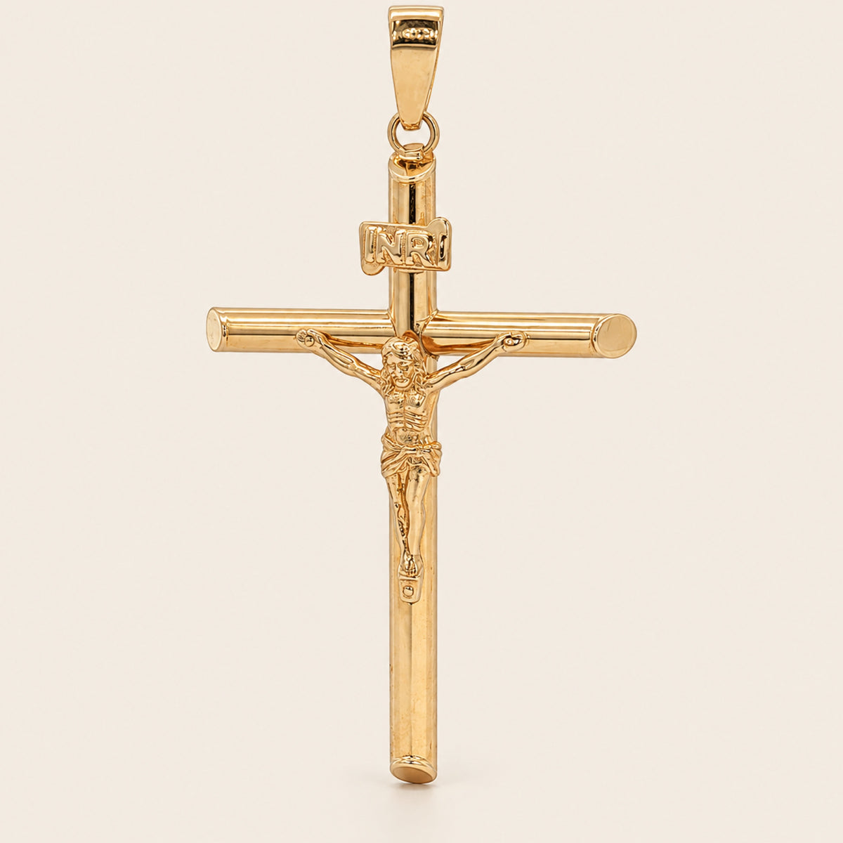 Dije de Crucifijo de Oro Amarillo 10k