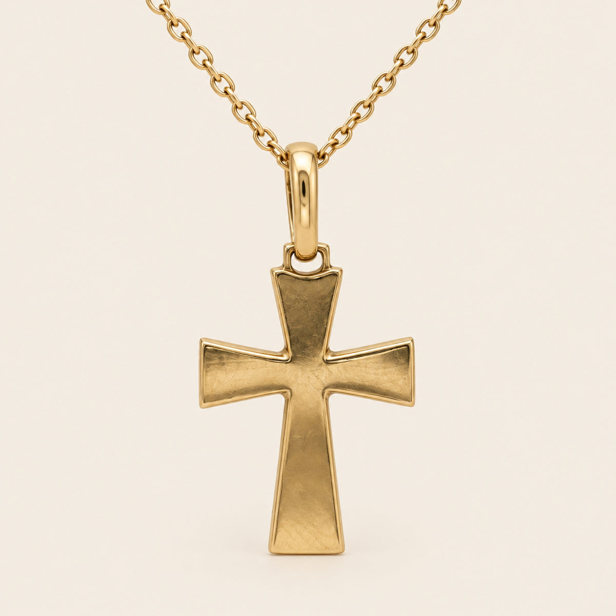 Dije de Cruz de Oro Amarillo 14k