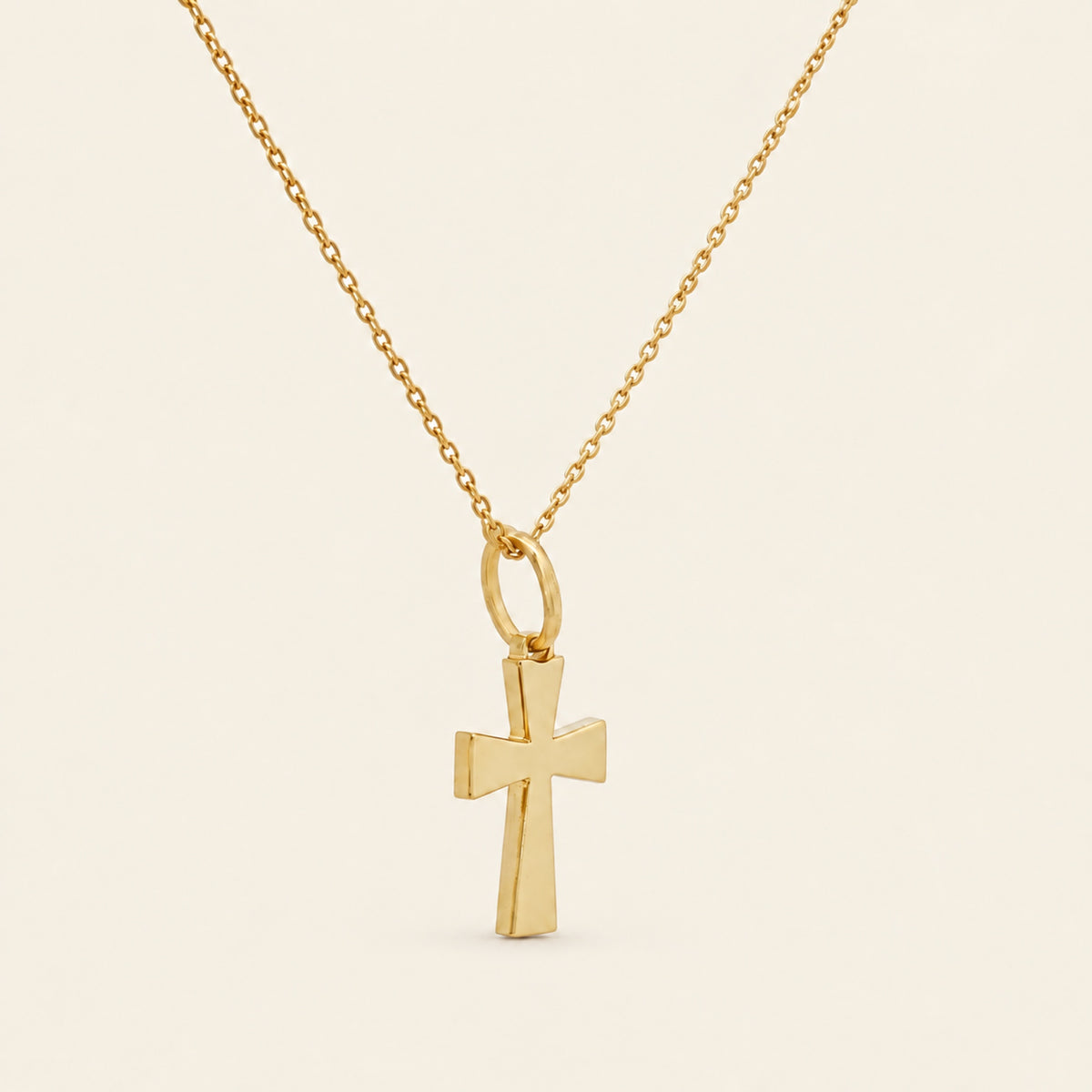 Dije de Cruz de Oro Amarillo 14k