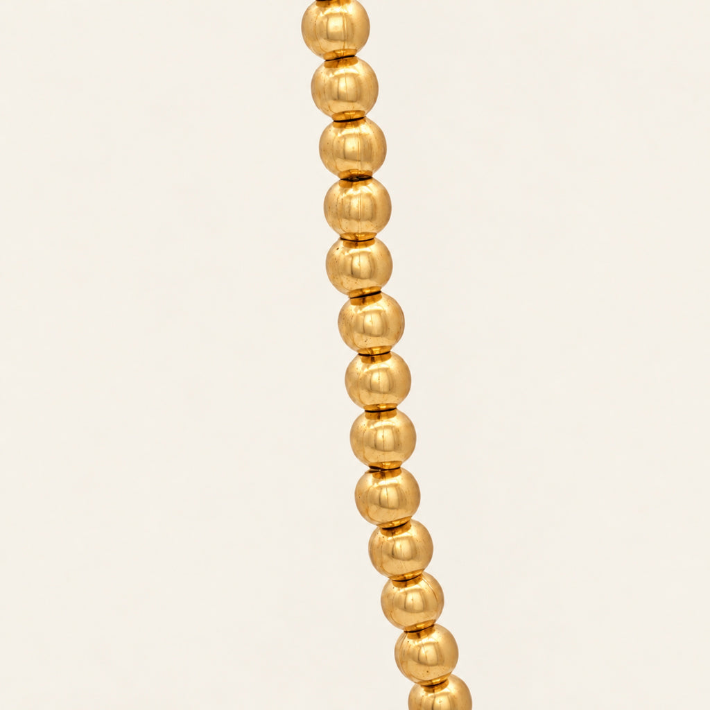 Collar de Oro Laminado con Esferas