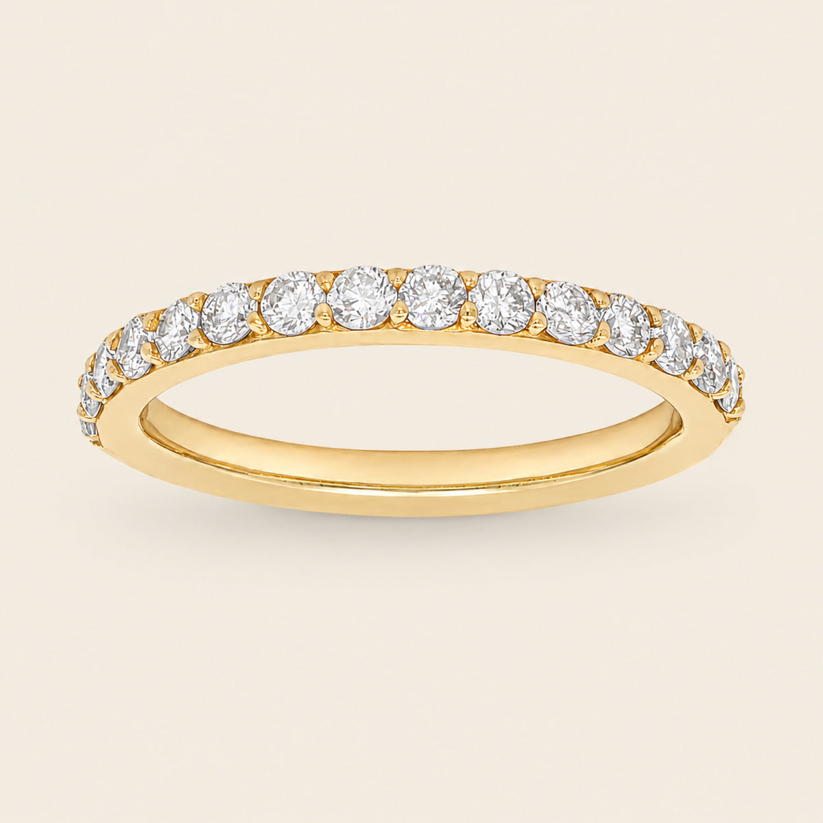 Alianza / Churumbela de Oro Amarillo 14k con Diamante