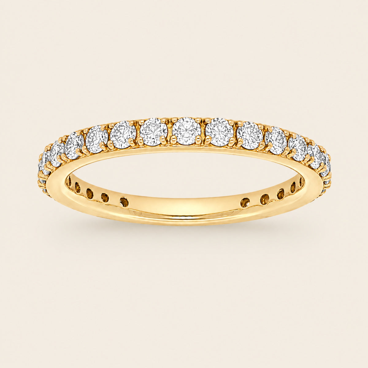 Alianza / Churumbela de Oro Amarillo 14k con Diamante
