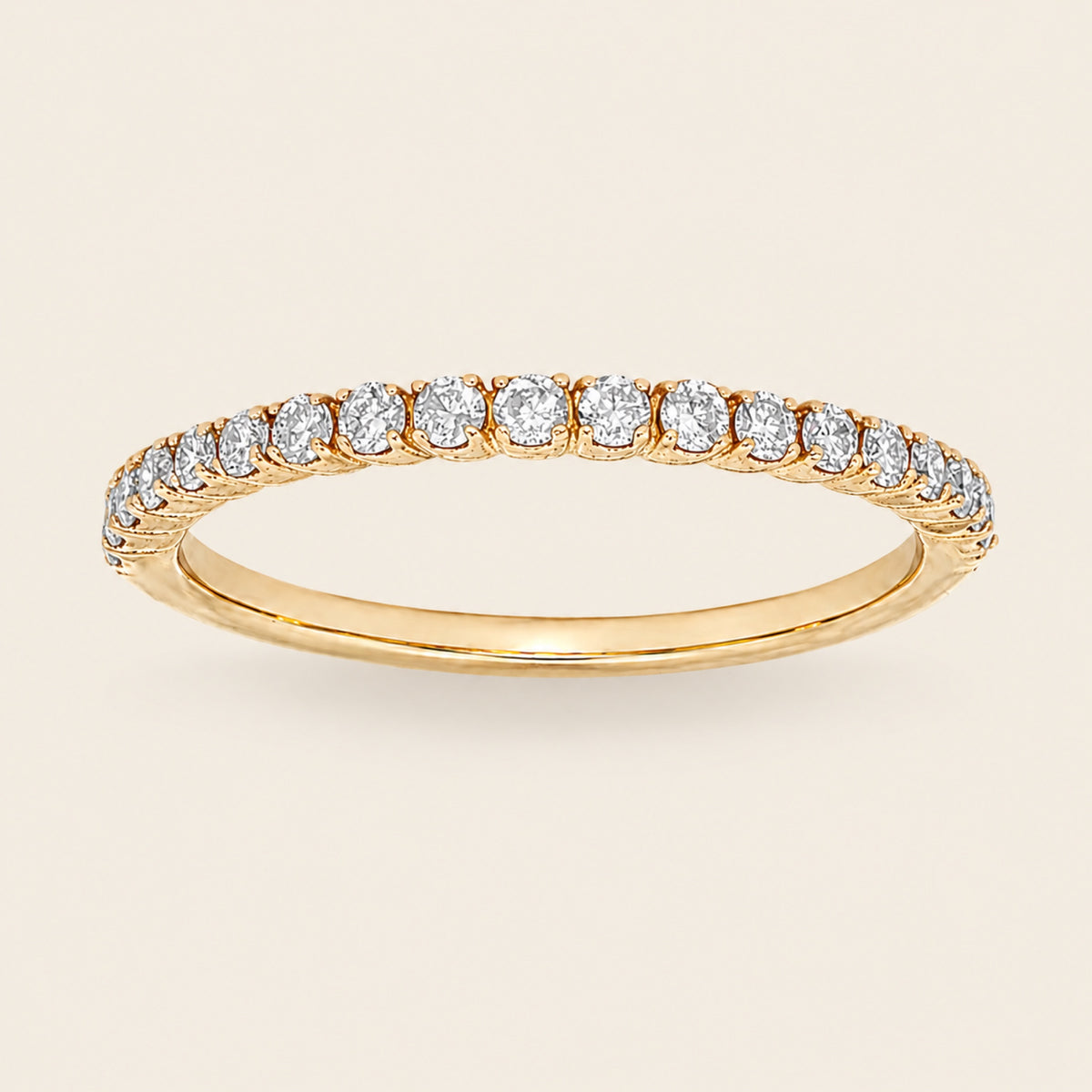 Media Alianza / Churumbela de Oro Amarillo 14k con Diamante