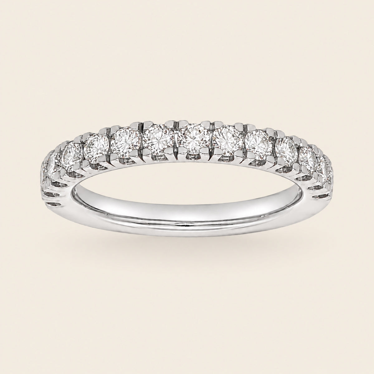 Alianza / Churumbela de Oro Blanco 14k con Diamante