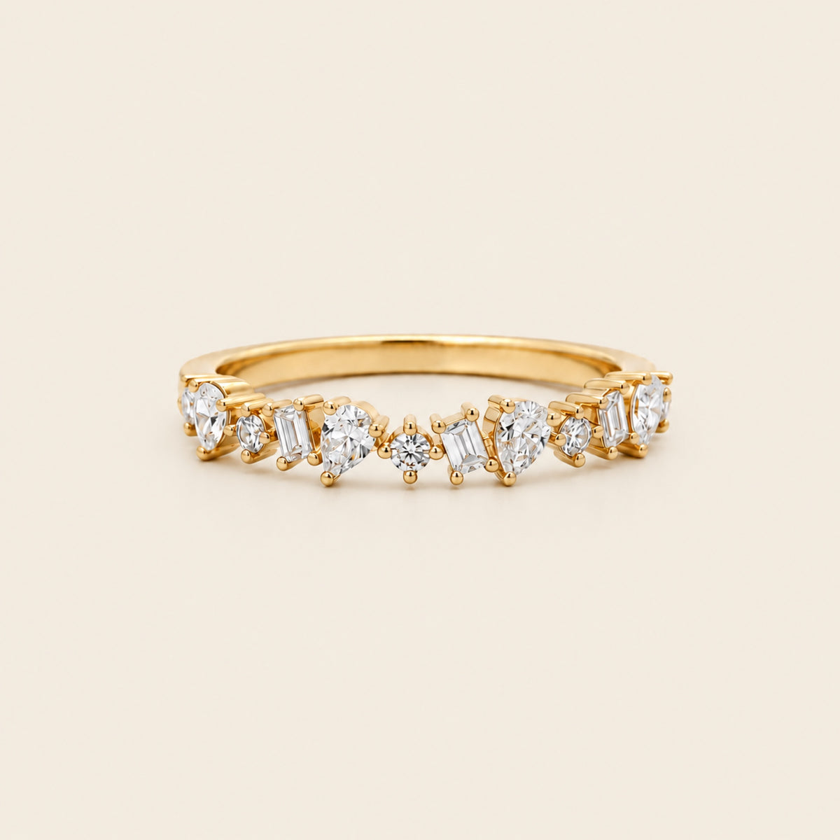 Bruna – Churumbela de Oro Amarillo 14k con Diamante de Laboratorio