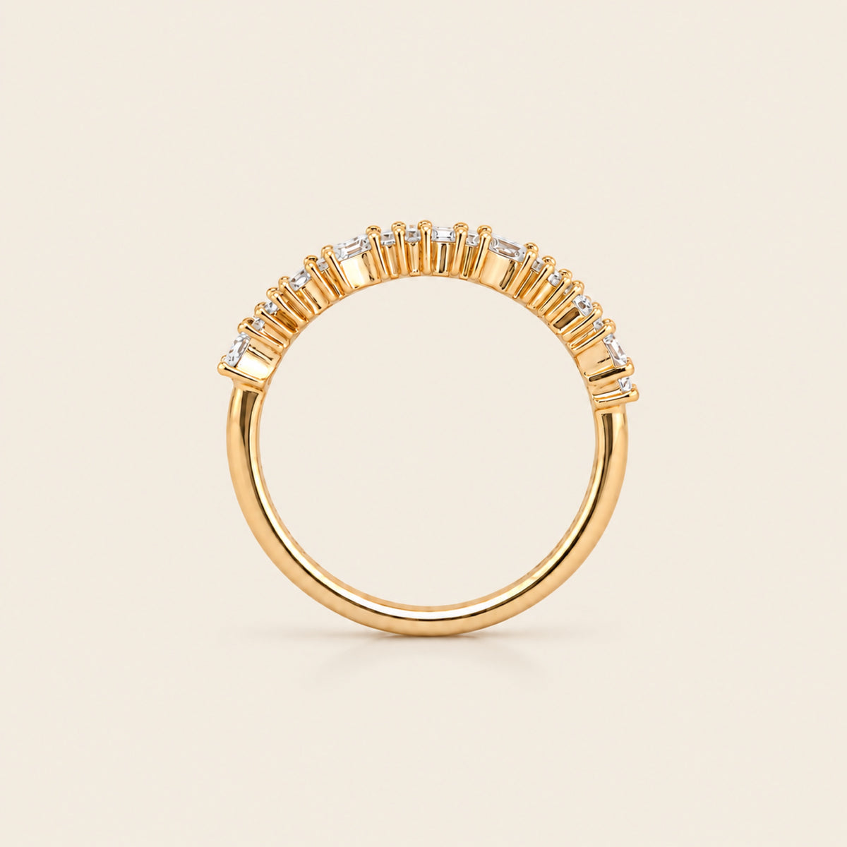 Bruna – Churumbela de Oro Amarillo 14k con Diamante de Laboratorio