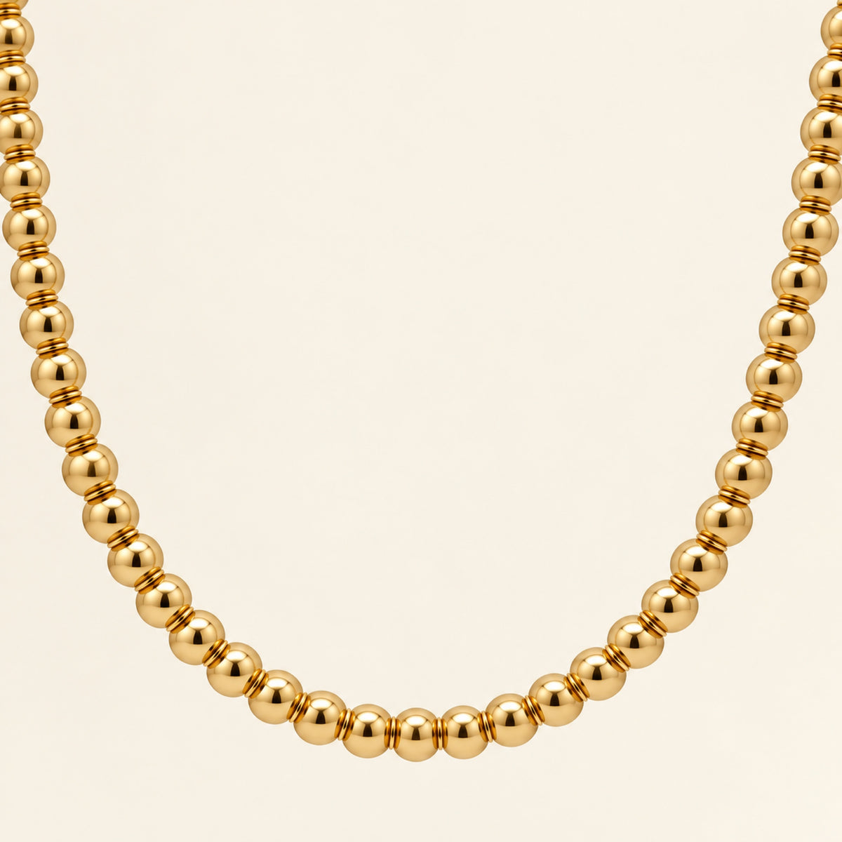 Gargantilla de Oro Laminado con Esferas