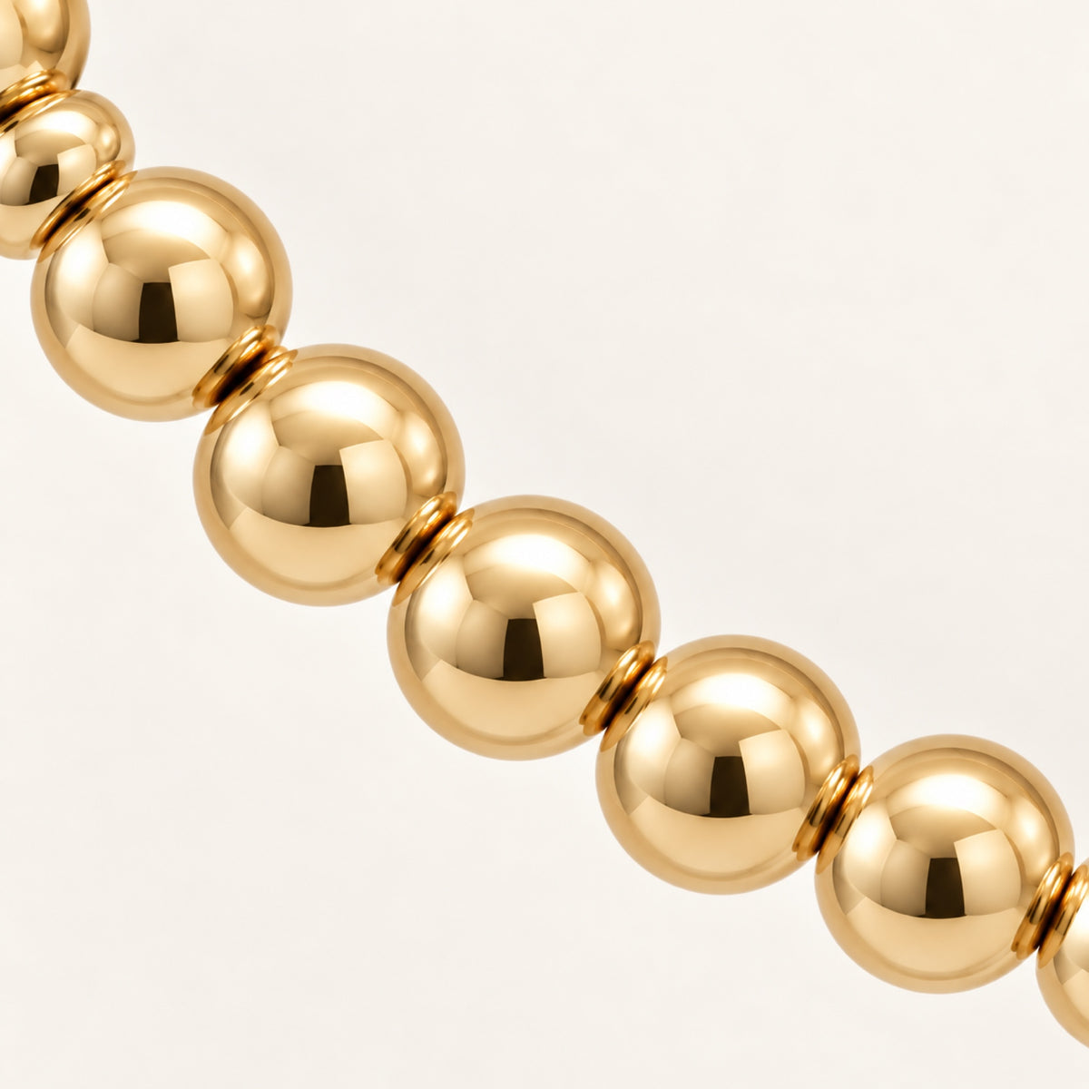 Gargantilla de Oro Laminado con Esferas