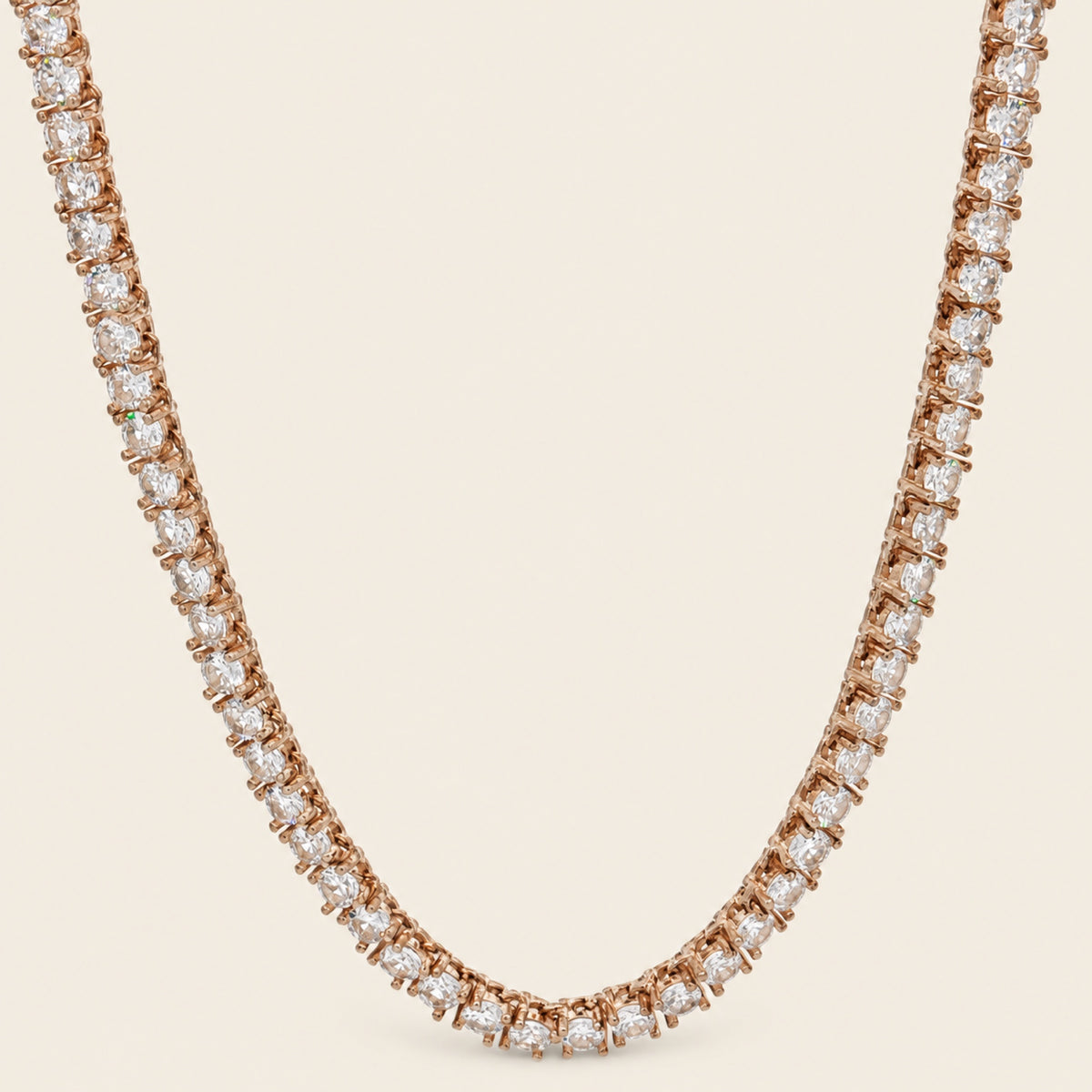 Collar Tennis de Plata 925 Dorada con Circonias