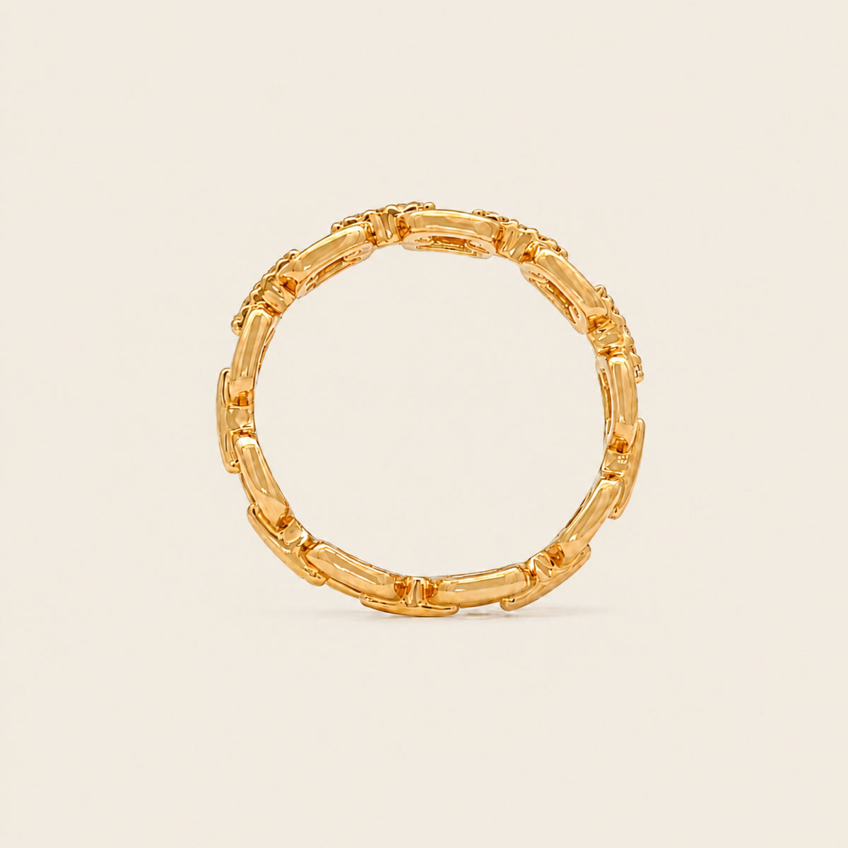 Rocío – Churumbela de Oro Amarillo 14k con Diseño de Cadena y Diamantes