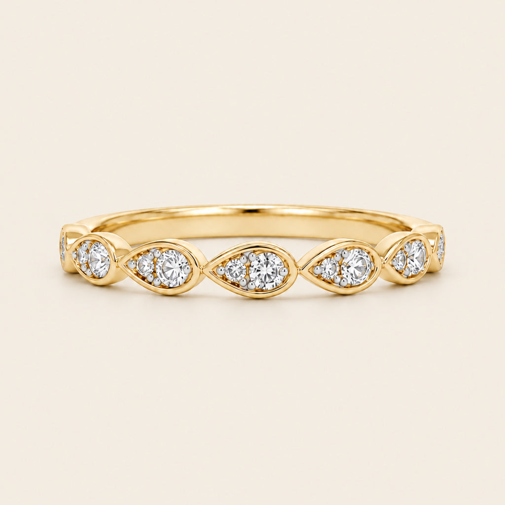 Cielo – Churumbela de Oro Amarillo 14k con Diamante