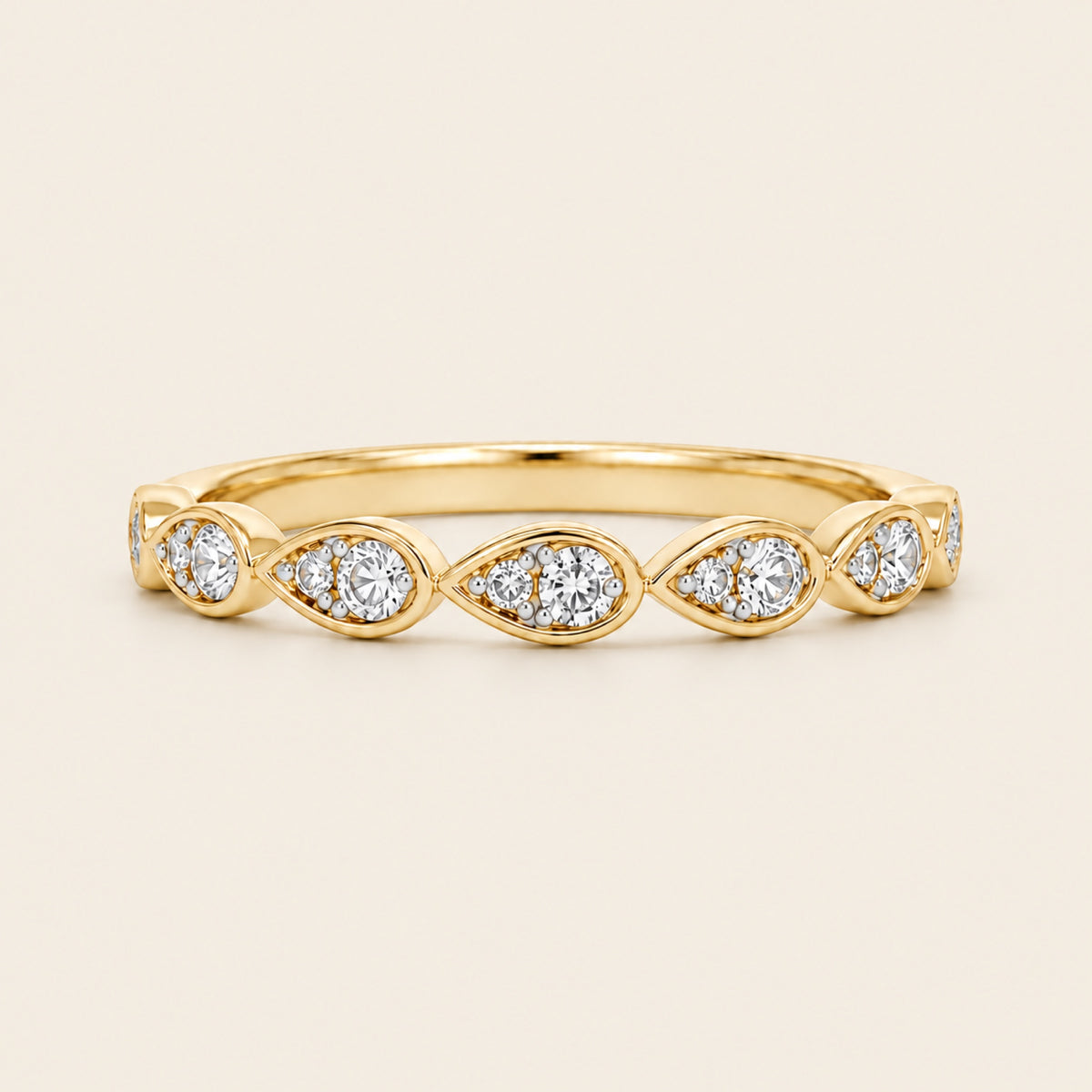 Cielo – Churumbela de Oro Amarillo 14k con Diamante