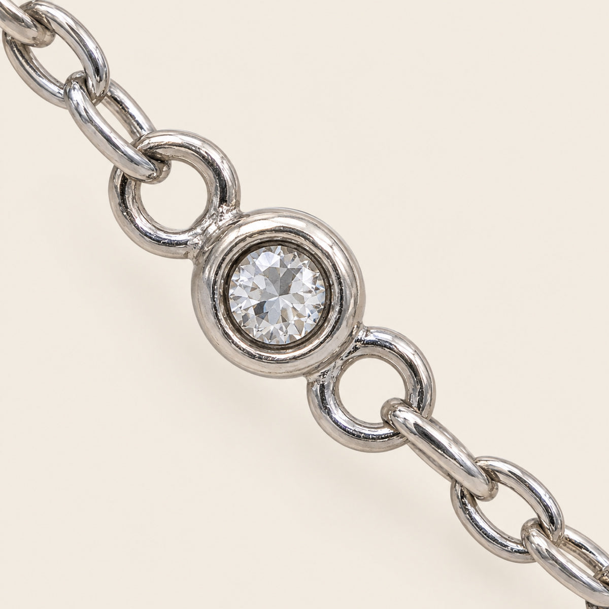 Collar Cascada Plateado con Cristales