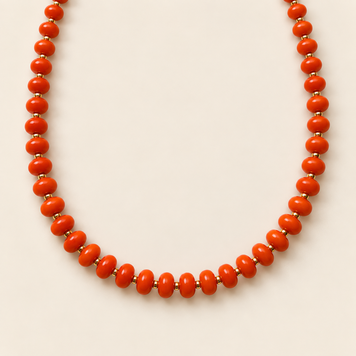 Gelato – Collar Dorado con Cornalina