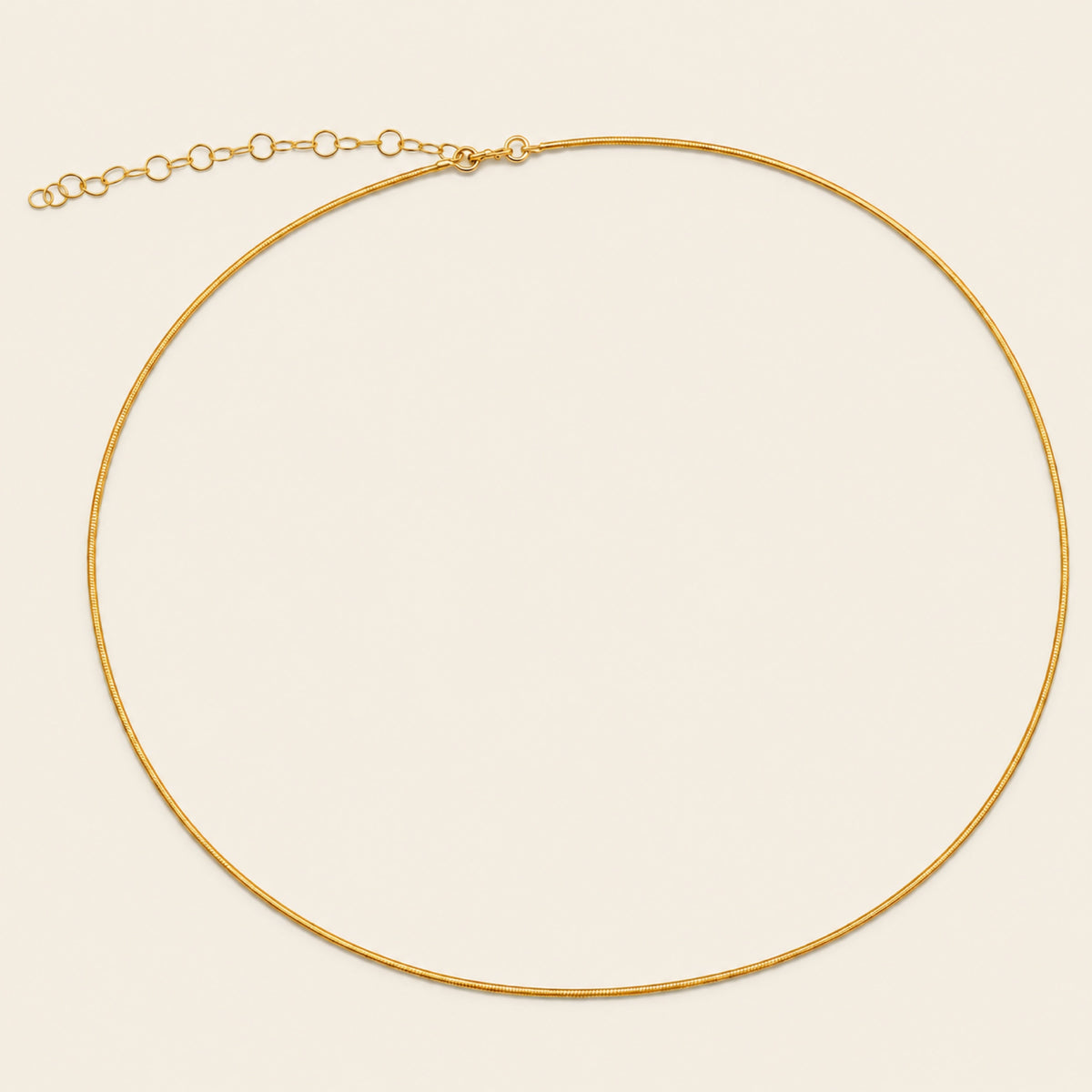 Mía – Gargantilla de Oro Amarillo 14k Tejido Cola de Rata