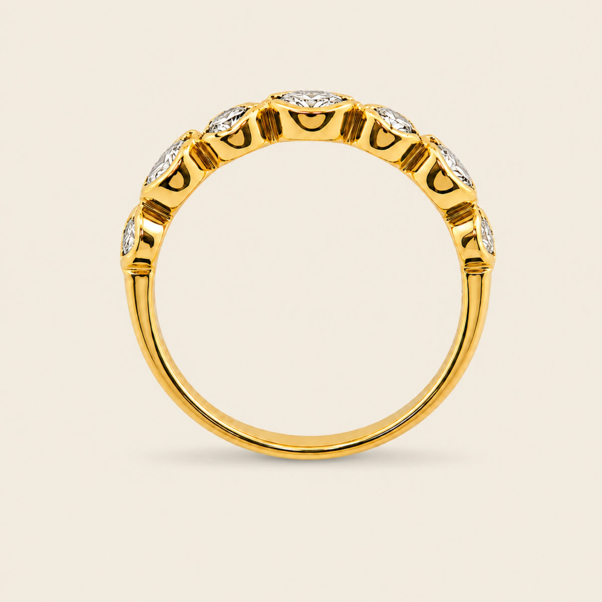 Guadalupe – Churumbela de Oro Amarillo 14k con Diamante