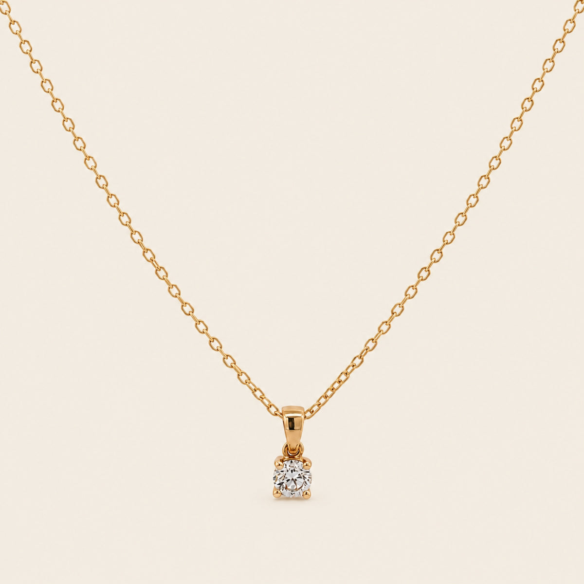 Dije de Oro Amarillo 14k con Diamante