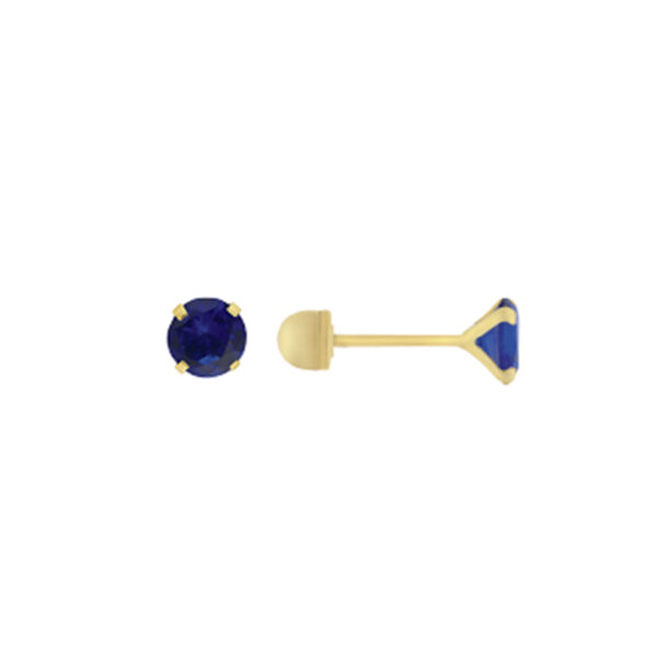 Broquel Circonia Azul 10k