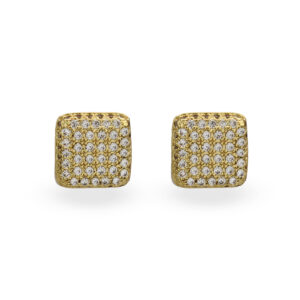 Studs Cuadrados con Circonias
