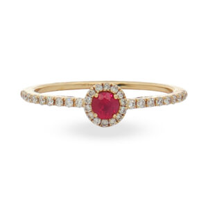 Anillo con Rubíes y Diamantes