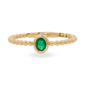 Anillo con Esmeralda Natural