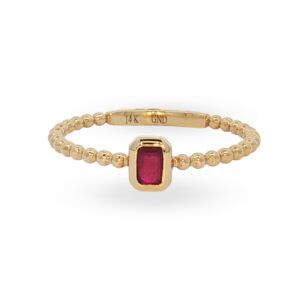 Anillo con Rubí
