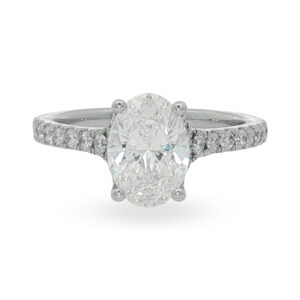 Anillo de Compromiso con Setting Pavé