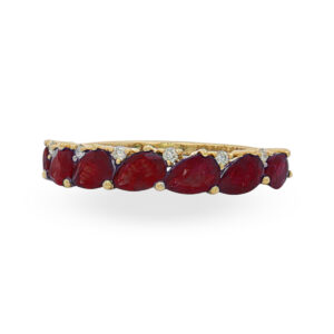 Anillo con Rubíes y Diamantes