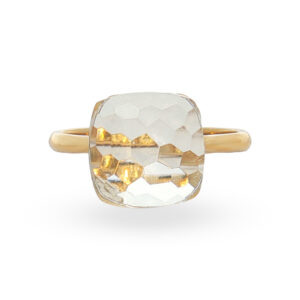 Anillo 14K con Cuarzo Hialino