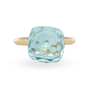 Anillo 14K con Topacio Sky