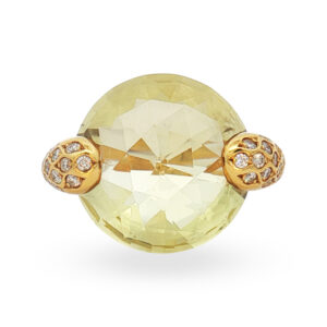 Anillo con Cuarzo Limon
