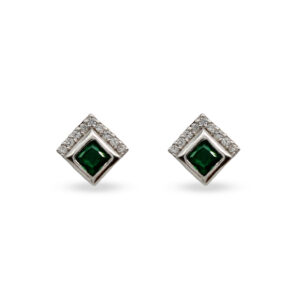 Studs con Piedra Verde