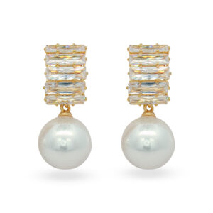 Studs con Circonias y Perlas