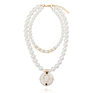 Doge's Double Pearl Necklace
