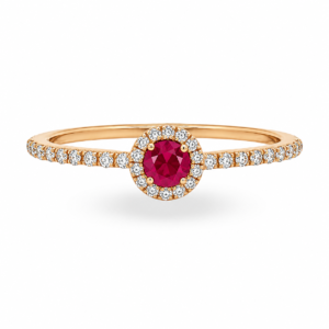 Anillo con Rubíes y Diamantes