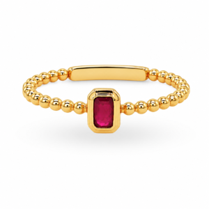 Anillo con Rubí