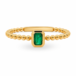 Anillo con Esmeralda Natural