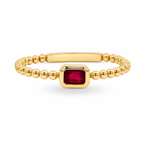 Anillo con Rubí Natural