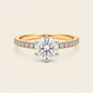 Anillo de Compromiso con Setting Pavé